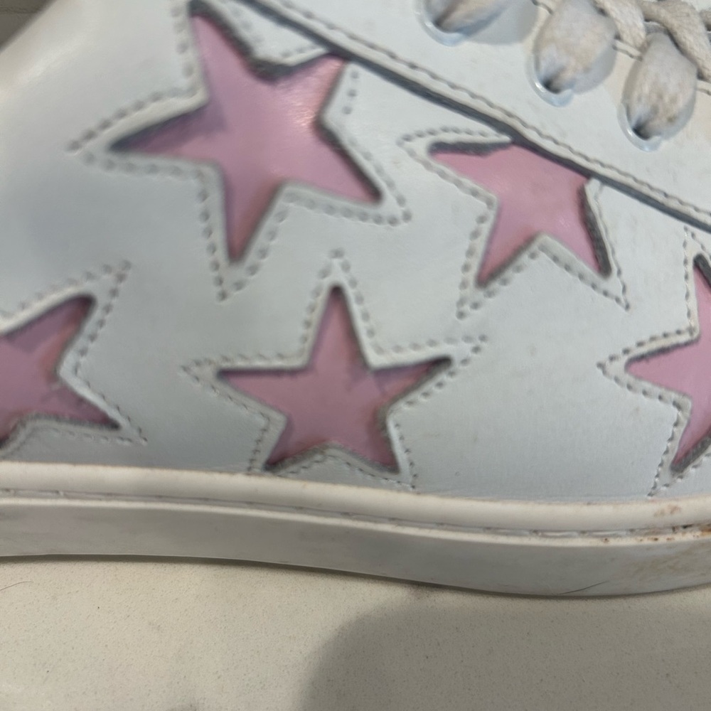 DOF White and Pink Star Women's size 41 Sneakers - Picture 4 of 5